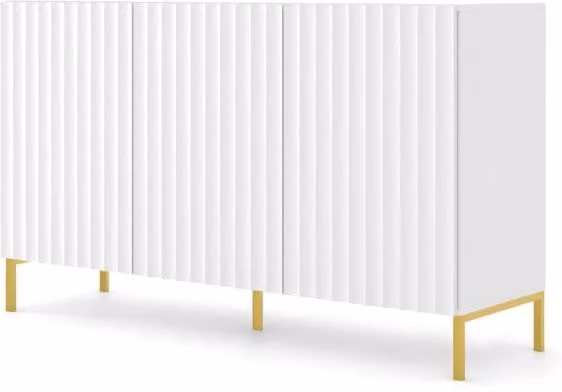 Mobile Wave 150 Bim Furniture Bianco Opaco per Soggiorno Moderno