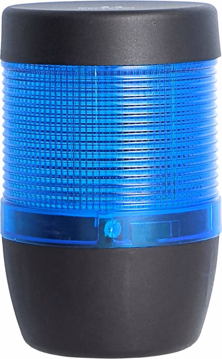 Colonna segnaletica STEX24 blu, 70 mm, 24 V CA/CC, luce lampeggiante a LED SS70-OB1/24 106 Dimensioni Lunghezza 106,0 mm, diametro 70,0 mm - 1 pezzo