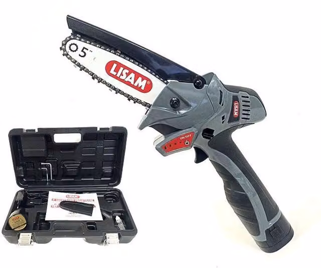 POTATORE SEGHETTO ELETTRICO A BATTERIA MINI MOTOSEGA "MINI SG" 16,8V 450W LISAM 9410