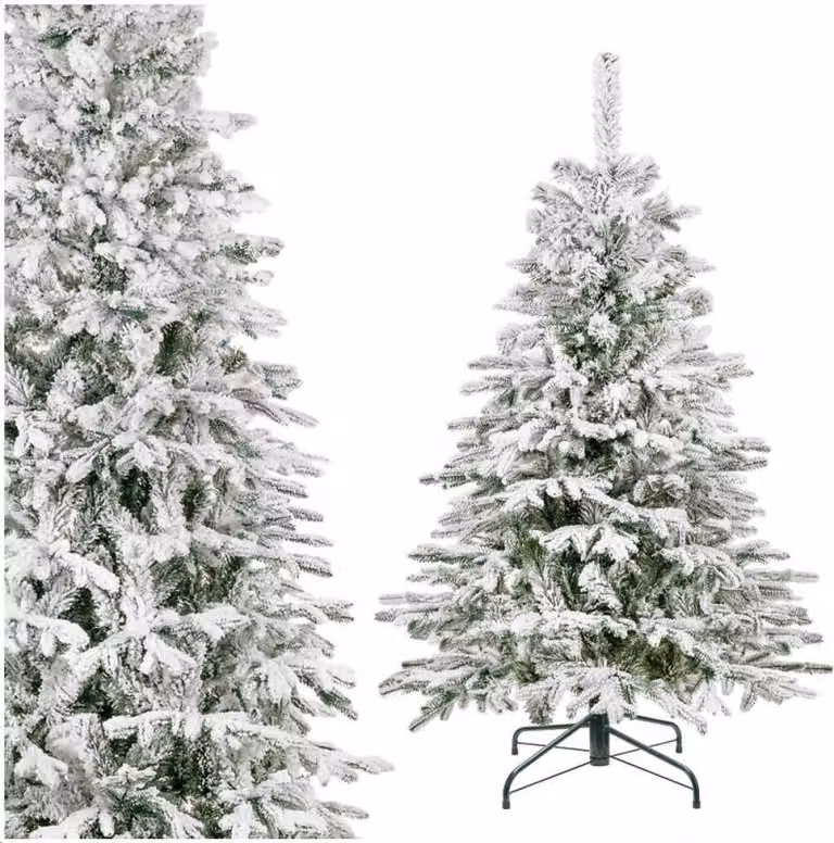Albero di Natale Abete DeLuxe neve 150 cm