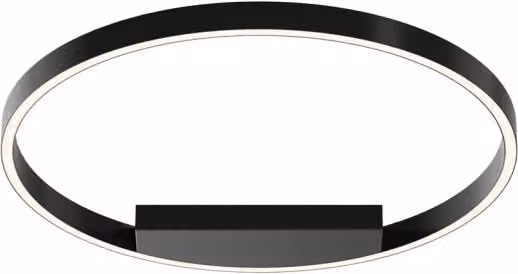 Maytoni lampada da soffitto Rim 1 luce LED integrato nero metallo