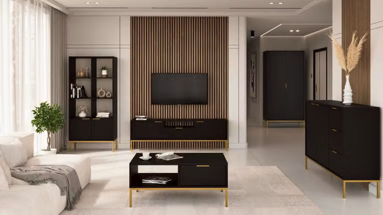 Tavolino Austin - tavolino da salotto moderno con cassetto e ripiano, 80x60x45 / 100x60x45 cm
