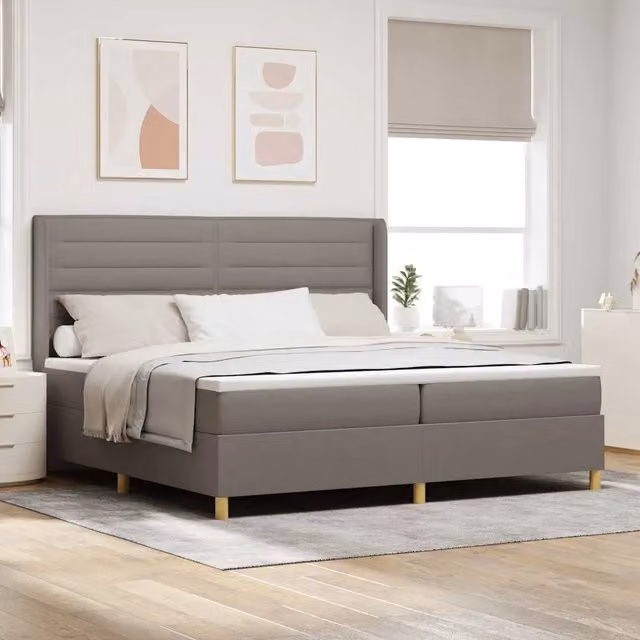 Letto a molle con strisce LED Talpa 200 x 200 cm Tessuto 3343655