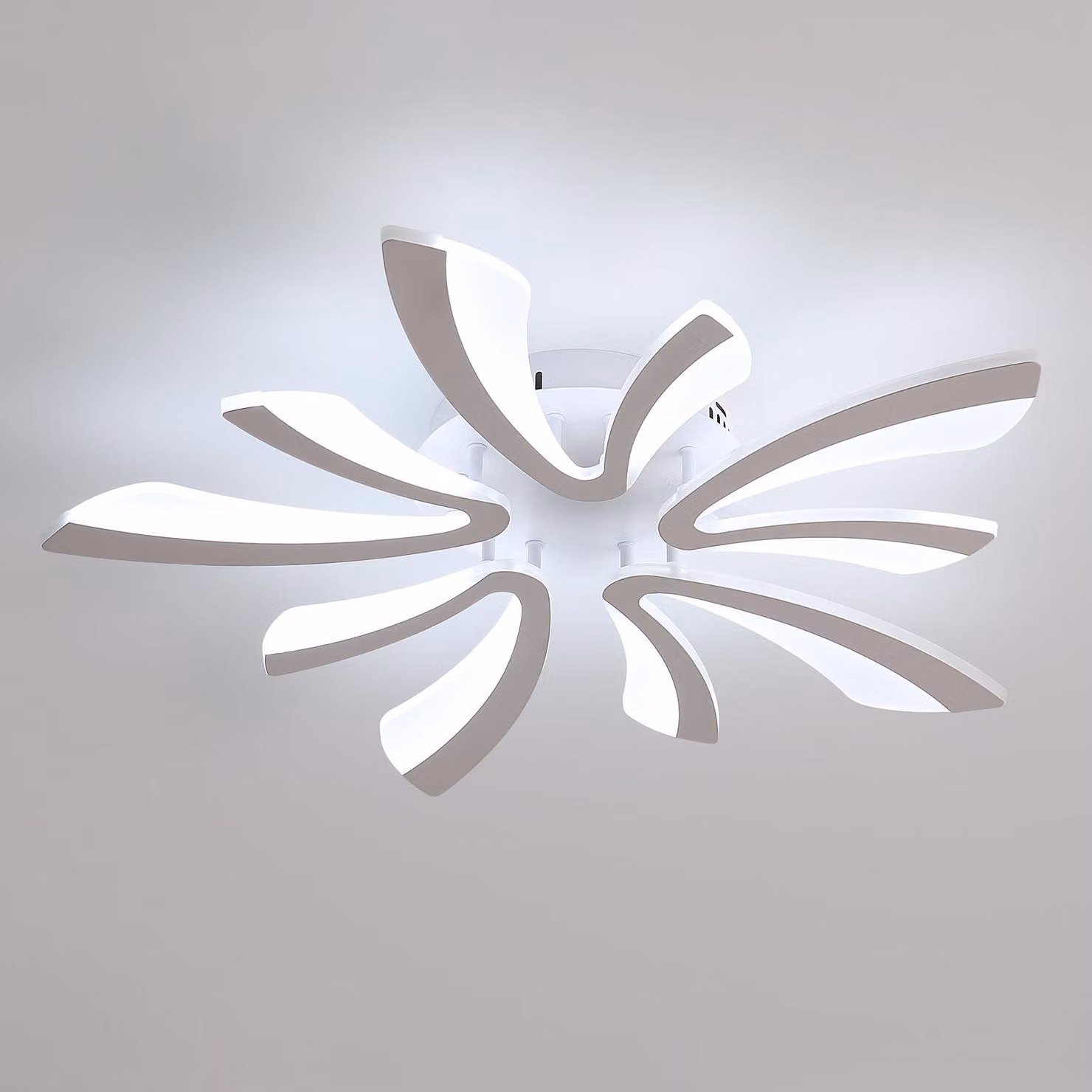 Lampada a soffitto LED elegante, 50W, 5625LM. Lampada a soffitto LED moderna per soggiorno e camera da letto, diametro 72cm, luce bianca fredda (6500K)