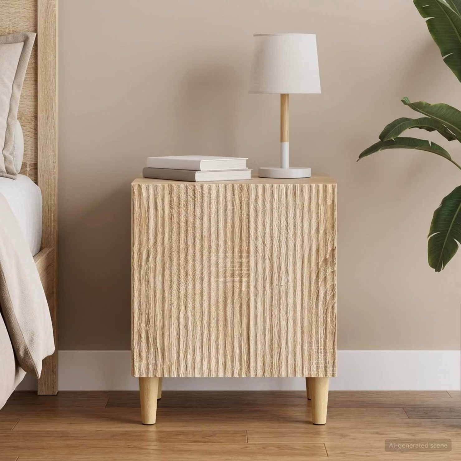 Armadio da notte vidaXL in Rovere Sonoma, moderno e freestanding, L 43 cm x P 34,5 cm x H 50 cm