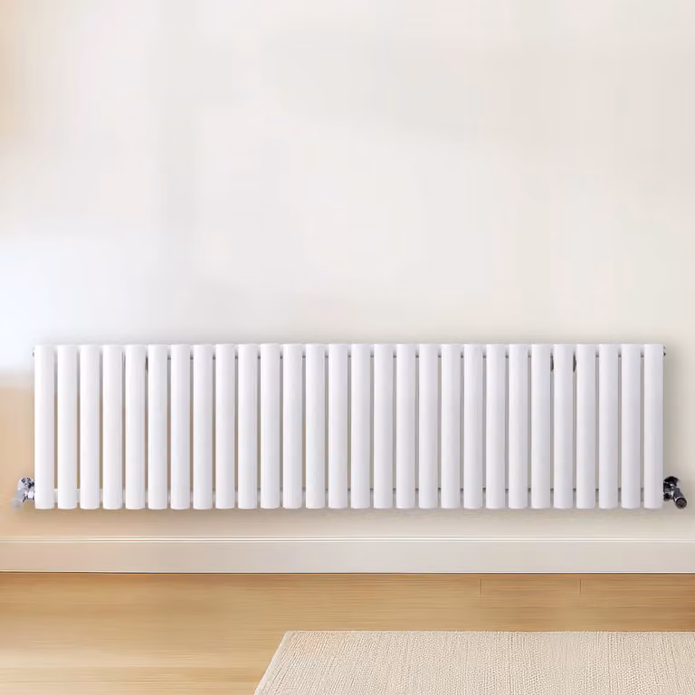 Radiatore Orizzontale Design Bianco 400x1647mm 900W - Alta Resa - Design Moderno - Revive