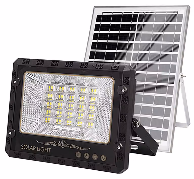 Avizar, faretto solare a LED da esterno 9000K con sensore automatico, nero
