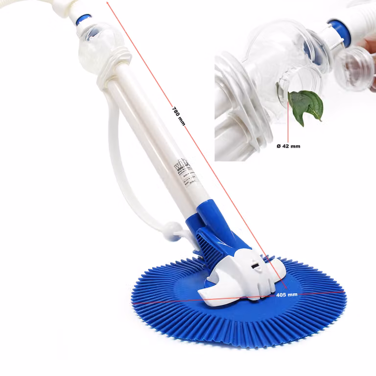 Wiltec pulitore automatico per piscine con 12 tubi Aspiratore per piscine Aspiratore per pavimenti per piscine Aspiratore per superfici