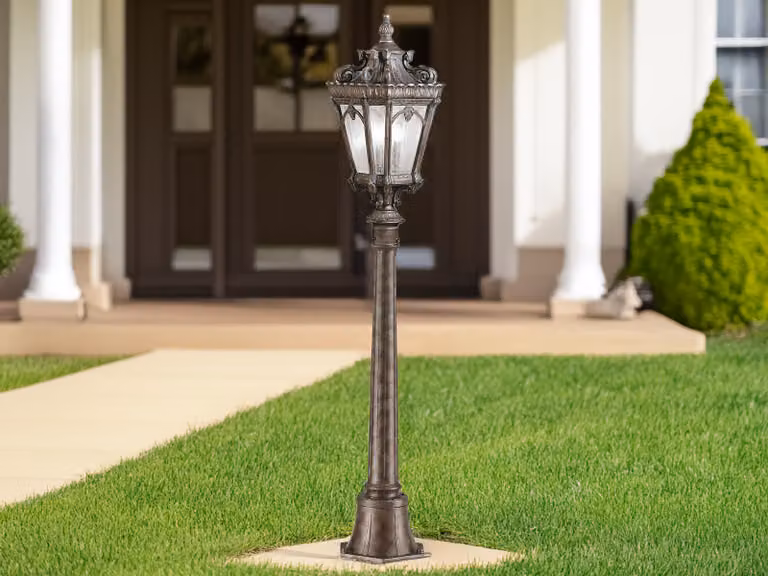 Lampada da giardino retrò marrone E27 60W Tournai Kichler
