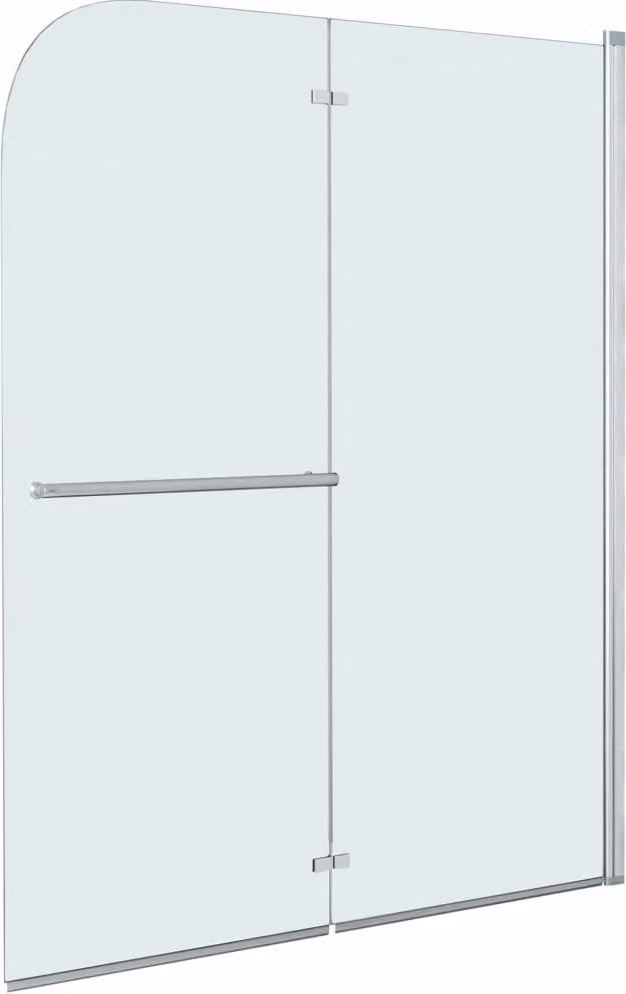 Box Doccia Pieghevole a Libro 2 Pannelli in ESG 95x140 cm