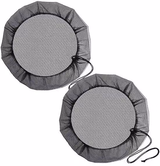 Sistema di raccolta dell'acqua piovana - Coperchio protettivo regolabile - Poliestere resistente agli agenti atmosferici - Protezione dalle foglie - Adatto per serbatoi di raccolta dell'acqua piovana - Diametro 95 cm - Pratico sistema di sollevamento - Se