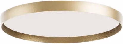 ACELIA P/P Lampada a Soffitto 30W LED Dimmerabile Taglio di Fase Biemissione in Alluminio Oro Spazzolato - Gealuce