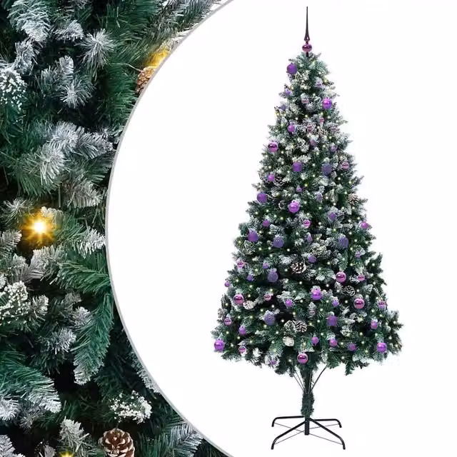 Albero di Natale | Decorazioni natalizie artificiale con 300 LED Verde 240 cm