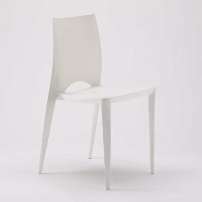 set di 20 sedie da pranzo colorate Sedie da pranzo Sedie da bistrot Bar Moderna Outdoor Colore - Bianco