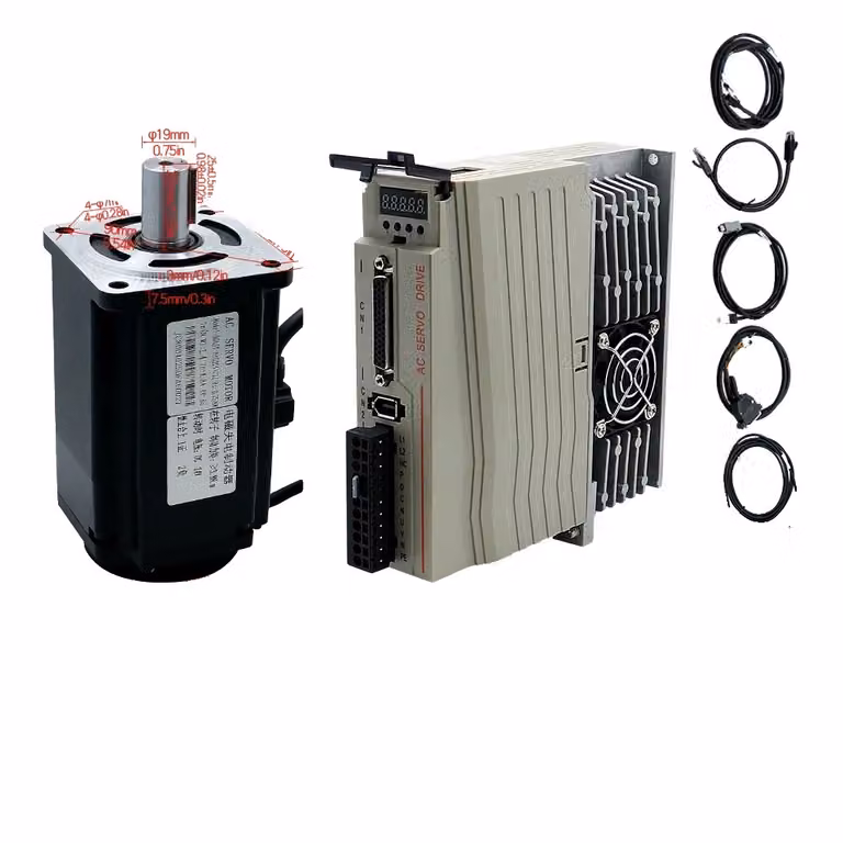 Servomotore con driver, elevata capacità di coppia, potenze multiple, opzioni di controllo versatili, 750 W Con freno, 220 V