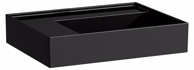 LAUFEN Kartell lavabo à poser, tablette à gauche, sans trou pour robinet, sans trop-plein, 600x460mm, H8183350201121, H8183350201121
