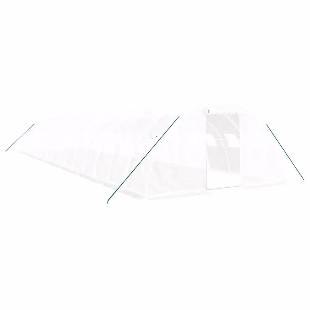 Serra Videx con Telaio in Acciaio Zincato Bianco e Copertura in Policarbonato L: 16 m, P: 4 m, H: 2 m – 2