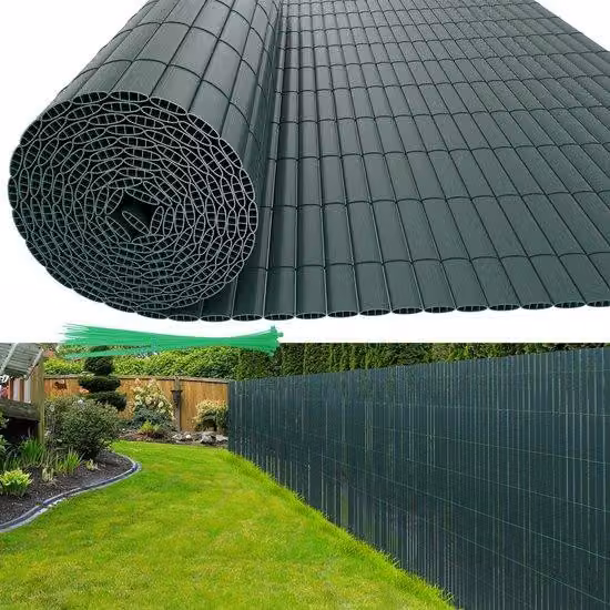 Recinzione da giardino in PVC da 3 m per garantire la privacy – Recinzione da giardino e da balcone – Verde