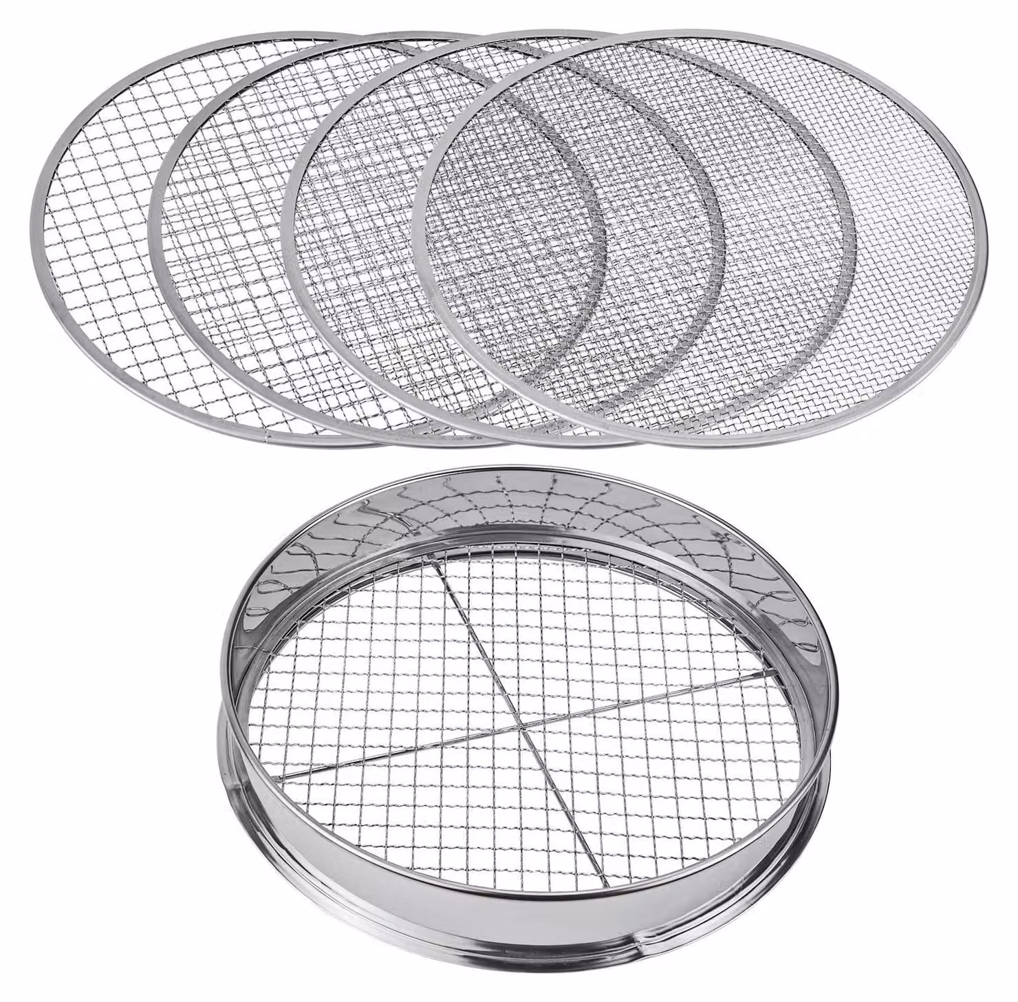 Setaccio da giardino in acciaio inossidabile 5in1, modello KTGS1