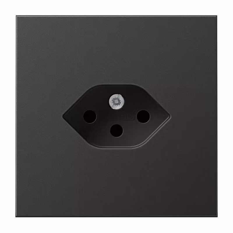 Presa Jung per presa singola standard svizzera tipo 13, serie LS, antracite (alluminio laccato) AL1520-13SEVAN