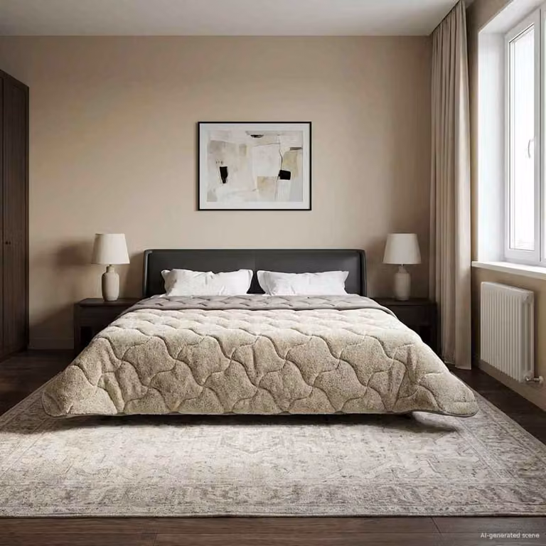 vidaXL Piumone Invernale in Microfibra Traspirabile e Reversibile, Grigio Chiaro e Beige, L 240 x L 220 cm