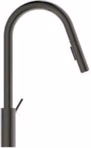 Miscelatore da cucina GUSTO 2F-spray, sporgenza 241 mm grigio magnetico grigio magnetico