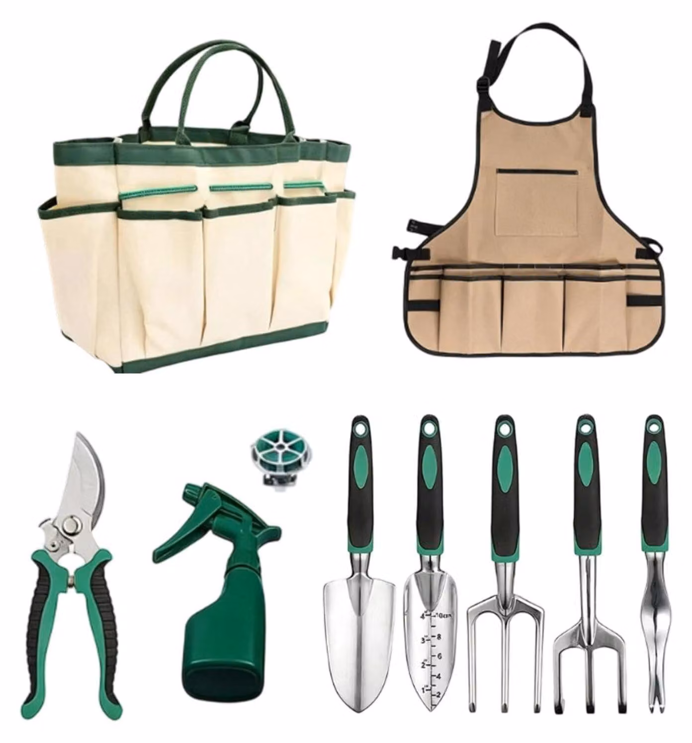 Set di attrezzi da giardinaggio per principianti, 11 pezzi