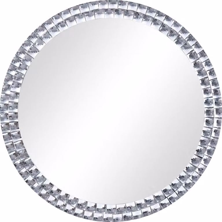 Specchio da Parete 40 cm in Vetro Temperato