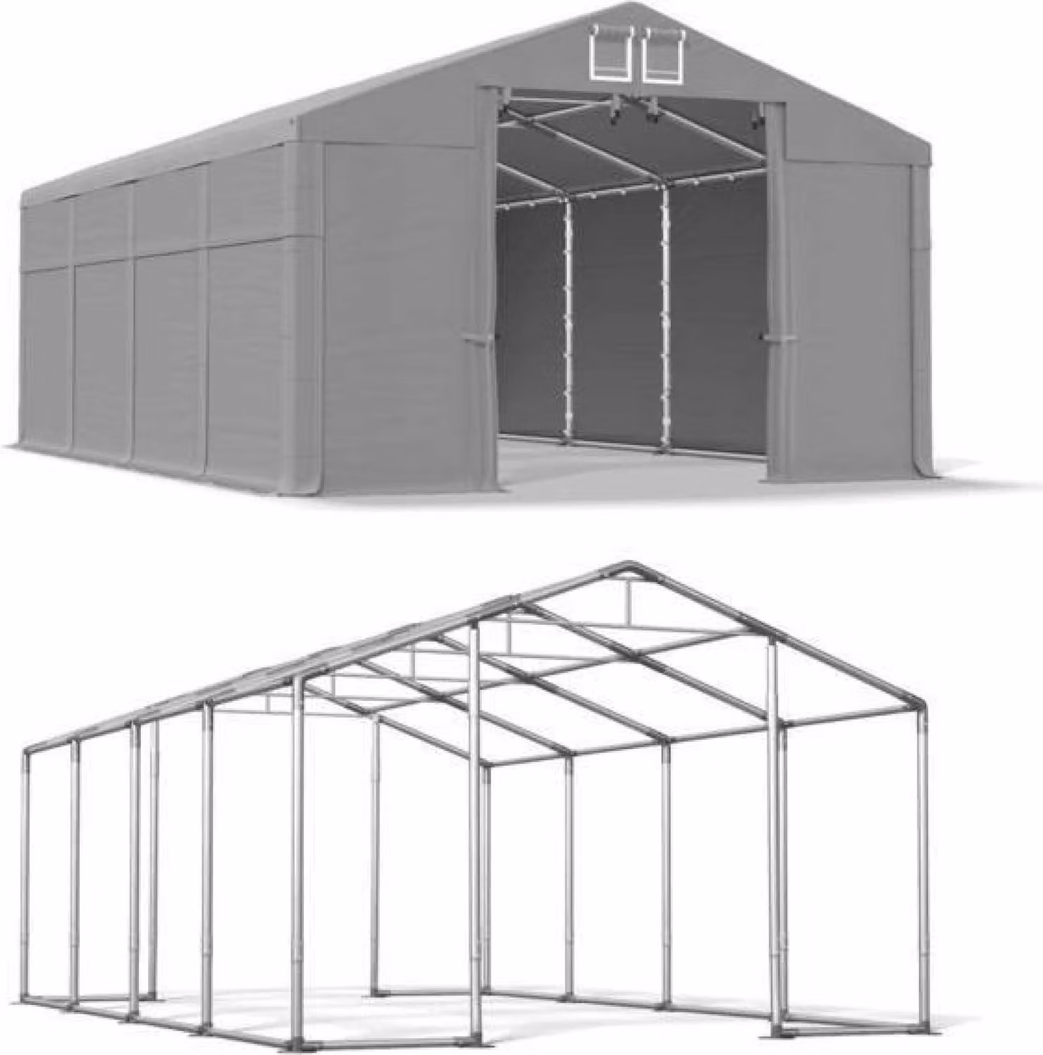 4x8 Grigio Magazine Tenda WINTER MSD