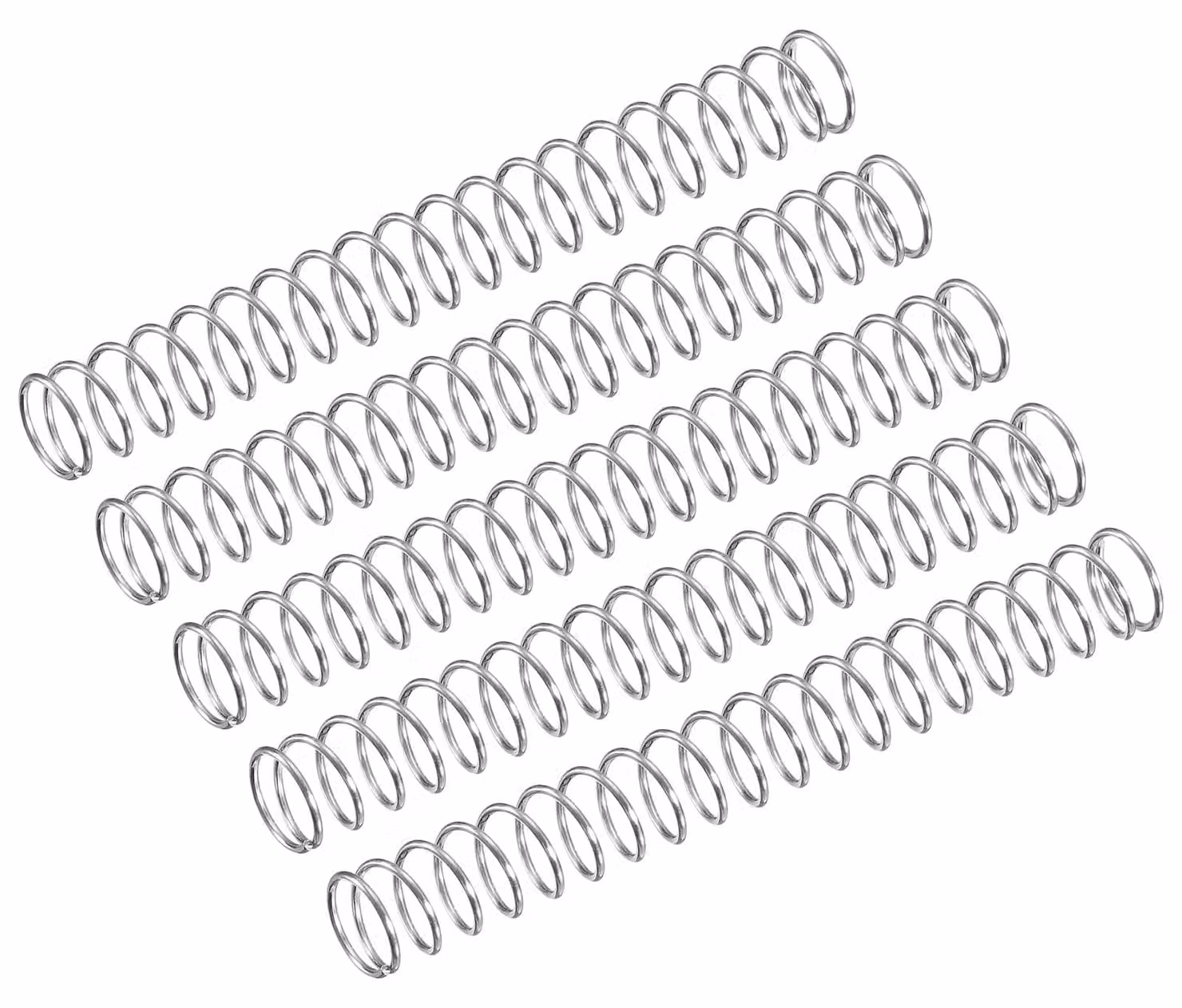Confezione da 5 molle a compressione, acciaio inossidabile 304, diametro esterno di 7 mm, lunghezza di 50 mm