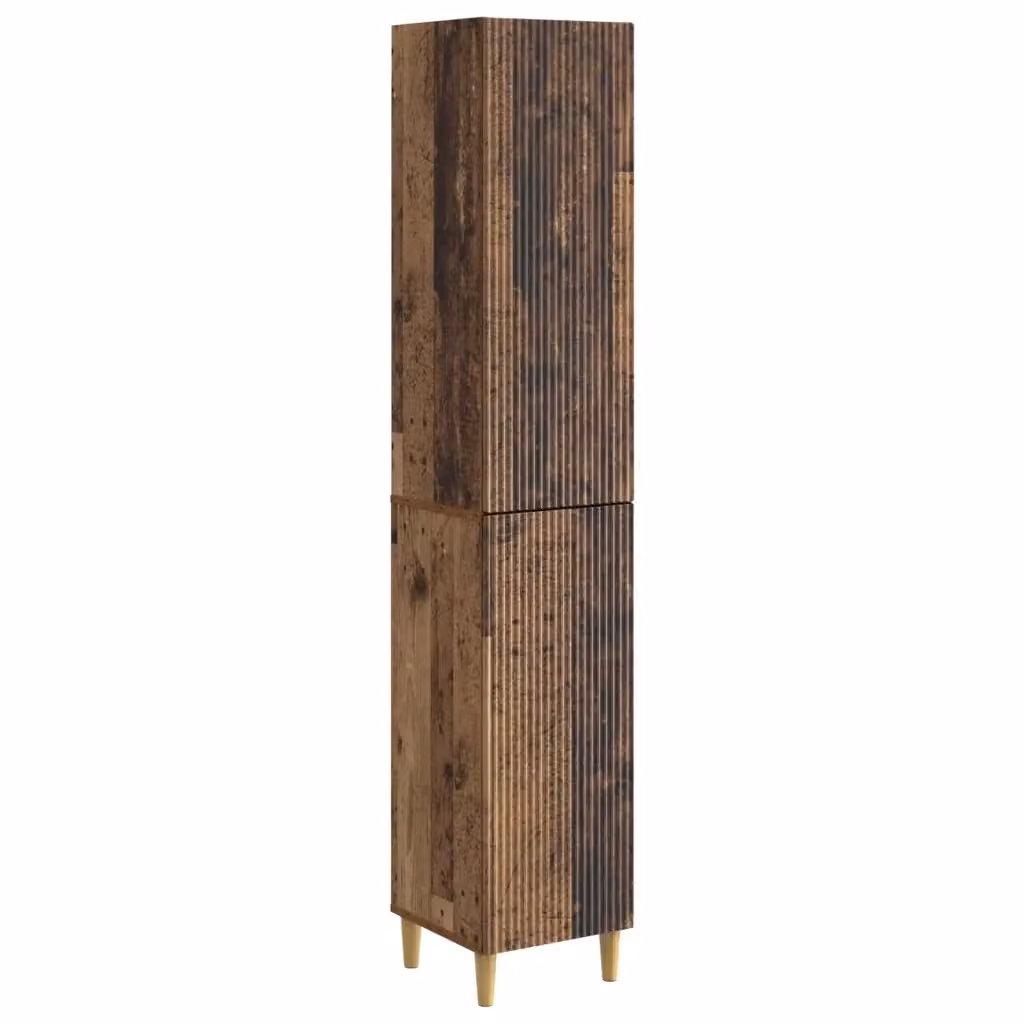 Set di 2 armadi moderni vidaXL in legno e MDF color marrone con ante scorrevoli e cassetti interni – 2