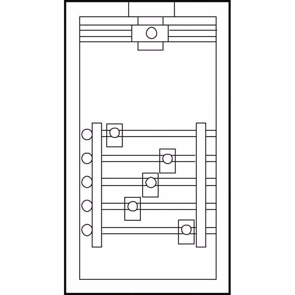 Custodia di connessione completa, 5x250A - Scatola passacavo a 5 poli GAG136N