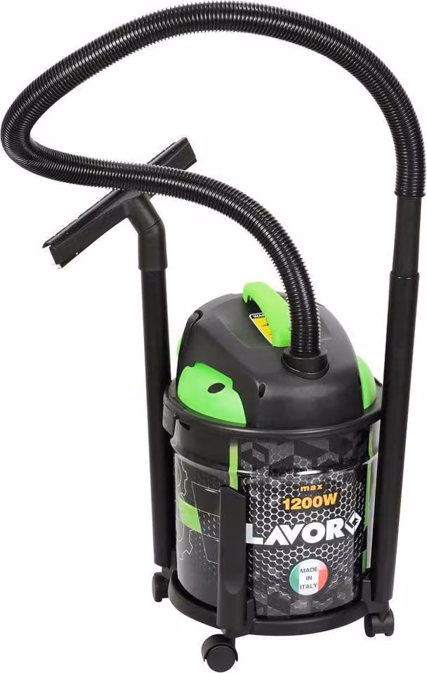 Bidone Aspiratutto Lavor Rudy 1200 S Aspiraliquidi 1200W Nero Verde