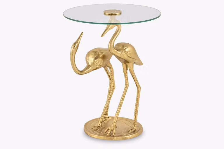 Tavolino da 55 cm, design dorato, moderno, per soggiorno - ACQUISTA ORA