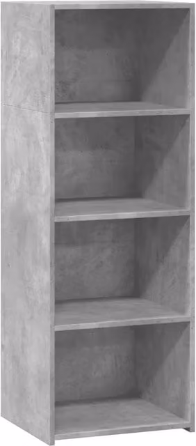 Buffet credenza cassettiera mobiletto mobile contenitore organizer cucina soggiorno salotto alto 45 x 41 x 124 cm legno ingegnerizzato grigio 02_0034441