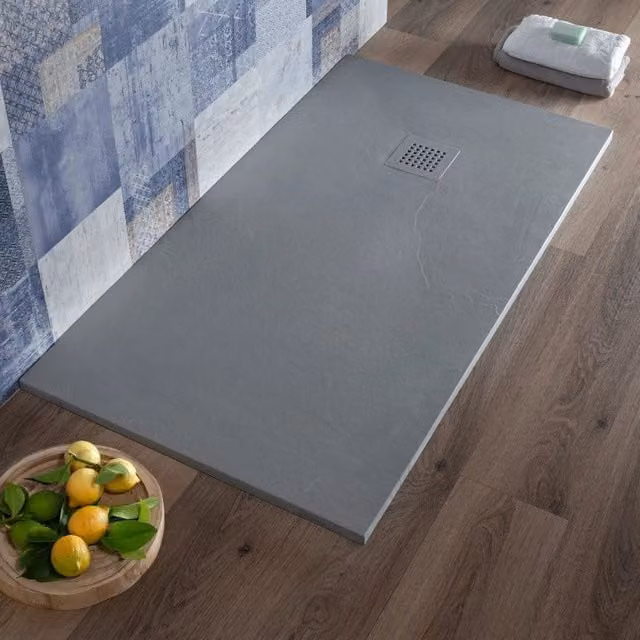 Piatto Doccia Resina Grigio 80x120 cm effetto Pietra| Blan