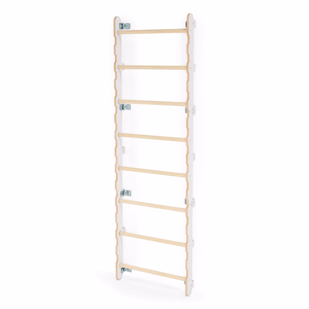 Spalliera per bambini, struttura per arrampicata da interno, spalliera da ginnastica in Yarnwood (210 cm) CE 100% ECO