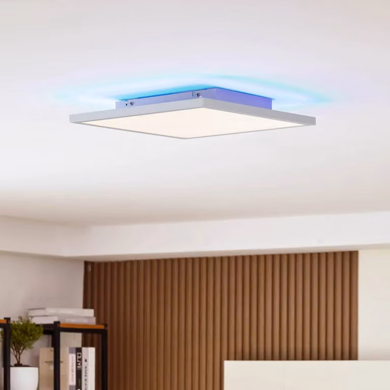 Pannello LED Brenda, 40 x cm, CCT, telecomando Brenda Arcchio, dimmerabile, Bianco / Opale, Soggiorno / Sala da pranzo, Moderno, Pannello LED