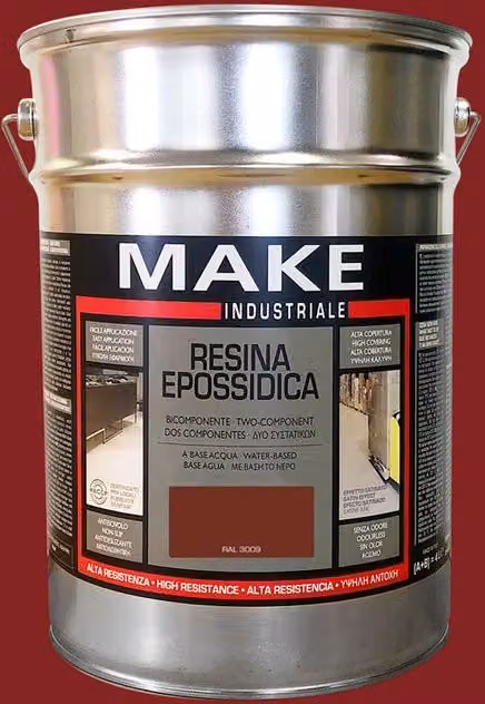 Resina epossidica MAKE bordeaux satinato 4 L