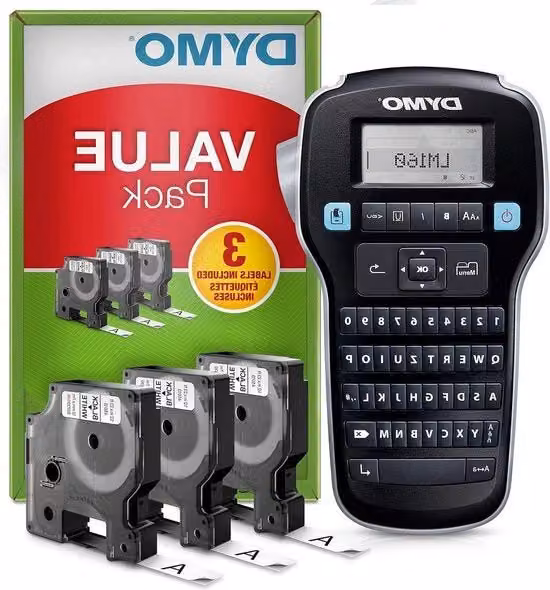 Etichettatore termico per tastiera Valuepack modello 160 QWERTZ nero