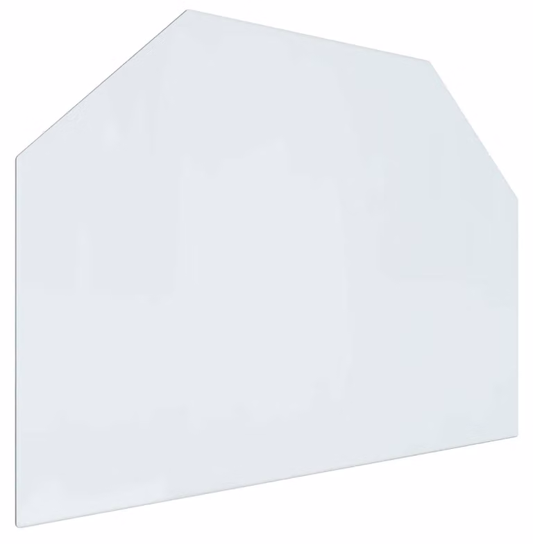 Piastra in vetro per camino Trasparente 80 x 60 cm Vetro
