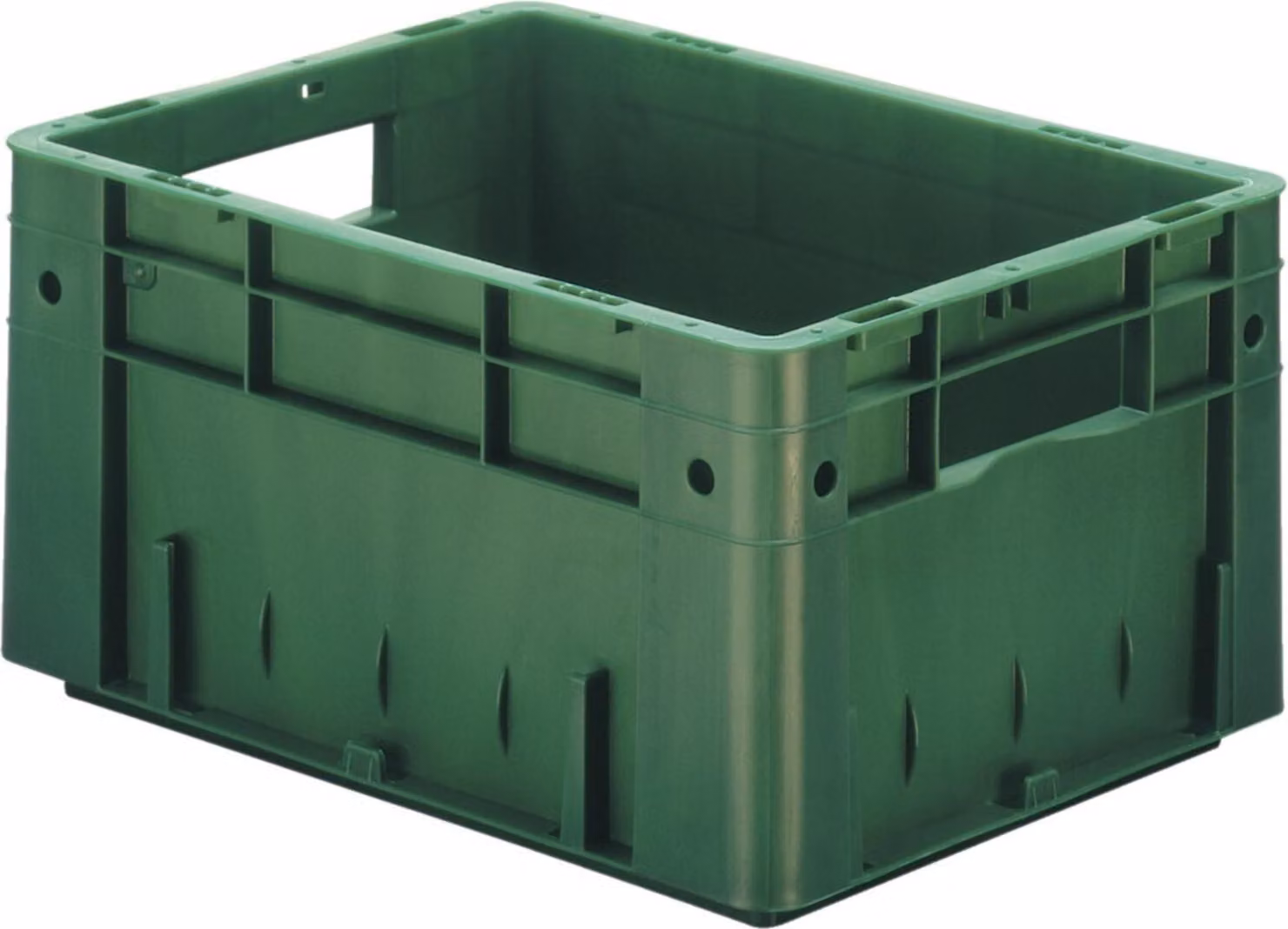 LA-KA-PE Contenitore impilabile per il trasporto L400xL300xH210mm - VTK 400/210-0 GRIGIO