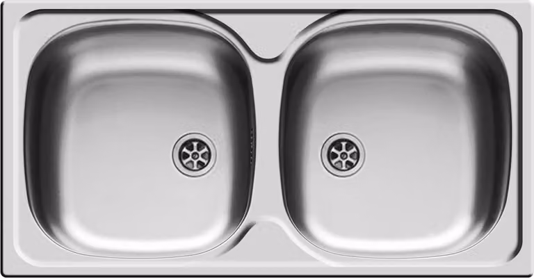 Lavello da incasso Pyramis E78 in acciaio inox 100125114