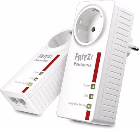 Set Powerline FRITZ! AVM 1200 Mbit/s per collegamento Ethernet LAN, bianco, 2 pezzi