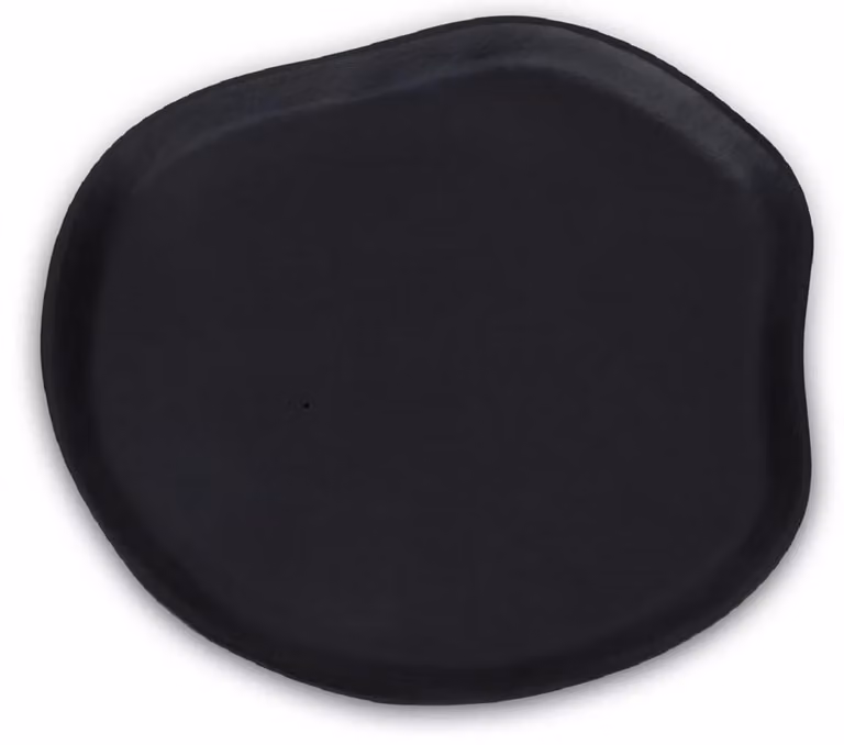 Casa Padrino Vassoio in alluminio nero opaco 40 cm - Accessori Deco