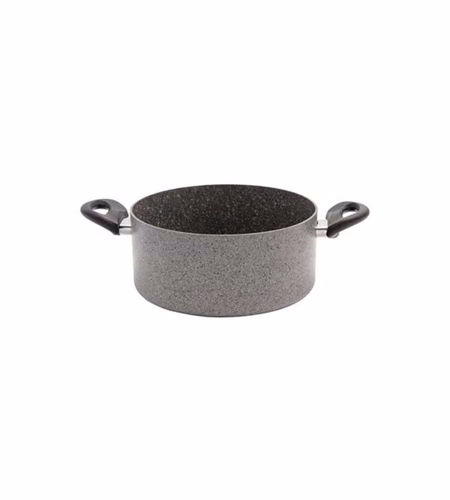 Casseruola antiaderente in alluminio e ceramica Ballarini Cortina Grigio, Diametro: 24 cm – 2