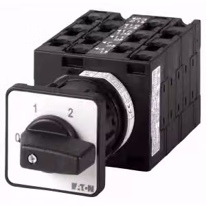 Interruttore a gradini Eaton, T3, 32 A, montaggio incasso, 6 moduli, contatti: 12, 30°, con scatto, senza posizione zero, 1-12, codice articolo 15253 004322