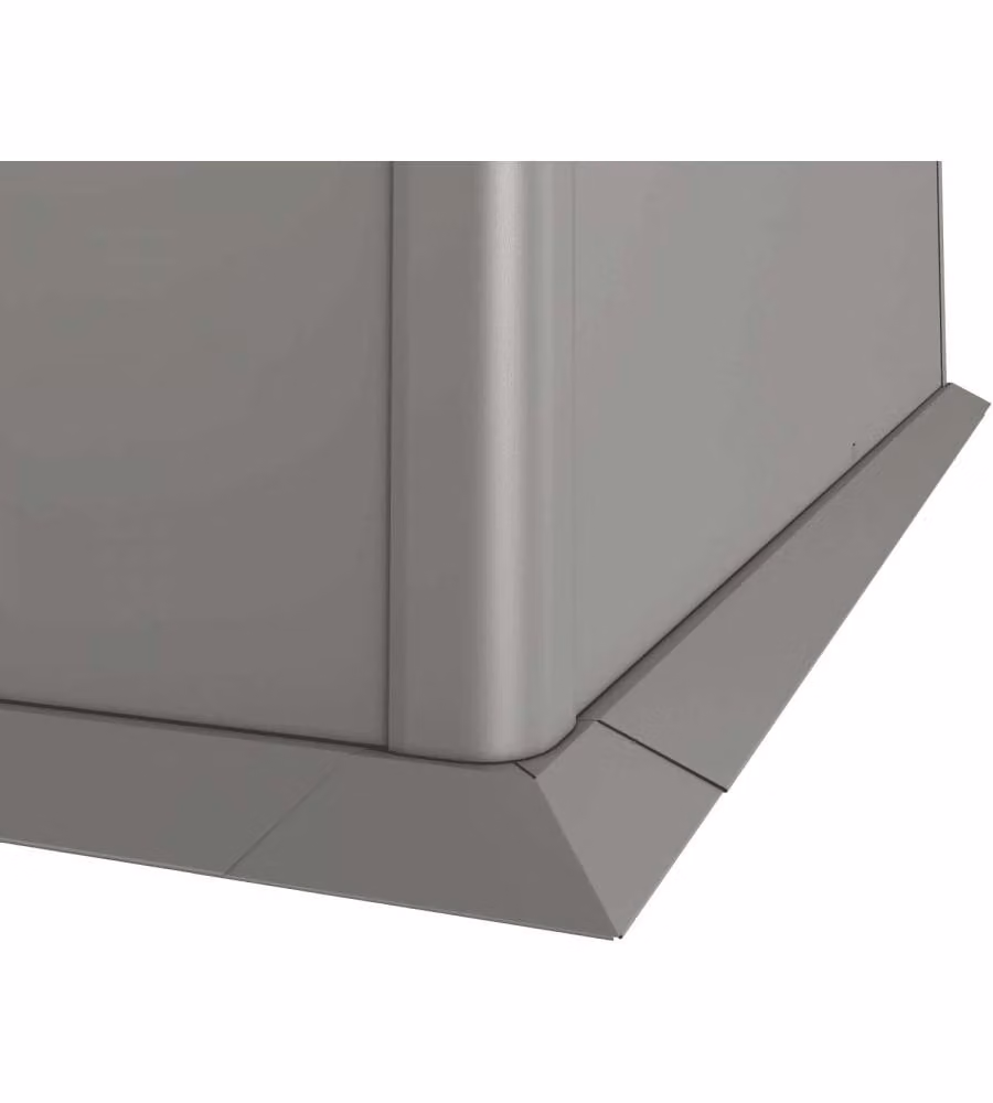 Biohort Bordo di protezione falciatura grigio quarzo 1,5x1,5 m metallo