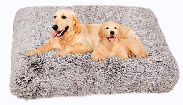 Cuccia per cani, morbida e soffice, 94x63 cm, colore caffè, lavabile, multifunzionale
