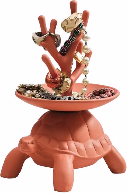 Portagioie Qeeboo Turtle Carry XS in ceramica